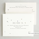 "Letter Confetti" - Holiday Cards in Latte by Corinne Malesic - FREE Recipient Addressing