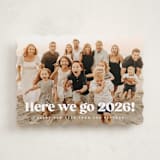 "here we go!" - Holiday Cards in Snow by Kristie Kern - Front