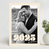 "Retro Year" - Holiday Cards in Almond by Morgan Kendall - Front
