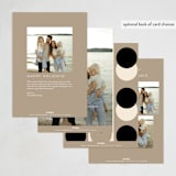 "Retro Year" - Holiday Cards in Almond by Morgan Kendall - Back of Card Options