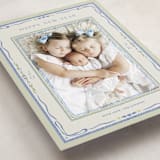"Delicate botanical frame" - Holiday Cards in Blue Jay by Lucrecia Caporale - Detail