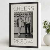 "Contemporary boldness" - Holiday Cards in Coal by Creo Study - Folded Card