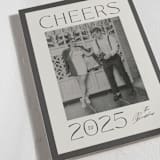 "Contemporary boldness" - Holiday Cards in Coal by Creo Study - Detail