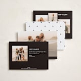 "Love & Cheer" - Holiday Cards in Snowflake by Snow and Ivy - Back of Card Options