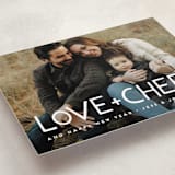 "Love & Cheer" - Holiday Cards in Snowflake by Snow and Ivy - Detail