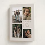 "All Aglow" - Holiday Cards in Linen by Jen Tips - Folded Card