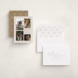 "All Aglow" - Holiday Cards in Linen by Jen Tips - Assembled