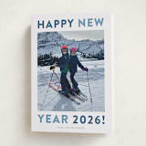 "Happy Colors" - Holiday Cards in Aqua by Carolyn MacLaren - Folded Card