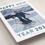 "Happy Colors" - Holiday Cards in Aqua by Carolyn MacLaren - Detail