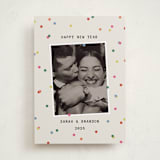 "Confetti Moment" - Holiday Cards in Ecru by Kercia Jane - Front