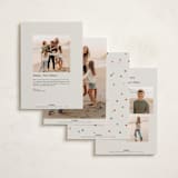 "Confetti Moment" - Holiday Cards in Ecru by Kercia Jane - Back of Card Options