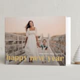 "serif" - Holiday Cards in Almond by Annie Clark - Folded Card
