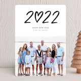 "Double Heart" - Holiday Cards in Snow by Up Up Creative - Front
