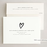 "Double Heart" - Holiday Cards in Snow by Up Up Creative - FREE Recipient Addressing