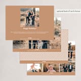 "Elegant" - Holiday Cards in Latte by Jula Paper Co. - Back of Card Options