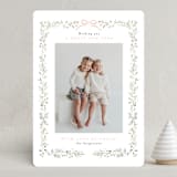 "Bountiful Boughs" - Holiday Cards in Blush by Itsy Belle Studio - Front