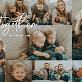 "Together" - Holiday Cards in Black Olive by Elky Ink - Detail