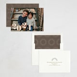 "Elegant Swirl" - Holiday Cards in Sand by Elan Studio - Assembled