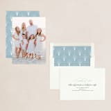 "Scripted" - Holiday Cards in Snow by Shannon Chen of Four Wet Feet Studio - Assembled