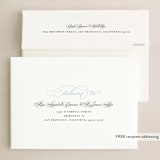 "Scripted" - Holiday Cards in Snow by Shannon Chen of Four Wet Feet Studio - FREE Recipient Addressing