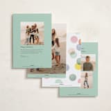 "Colorblock Confetti" - Holiday Cards in Confetti Cake by Robert and Stella - Back of Card Options