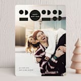 "Graphique" - Holiday Cards in Coal by Annie Clark - Front
