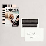 "Graphique" - Holiday Cards in Coal by Annie Clark - Assembled