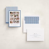 "Yearly checkerboard" - Holiday Cards in Blue Jay by Anupama - Assembled