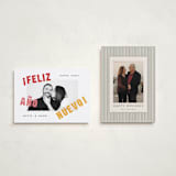 "Año Nuevo" - Holiday Cards in Sunset by Olivia Raufman - Photo Orientation Options