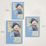 "Greetings frame" - Holiday Cards in Blue Jay by Creo Study - Formats Available