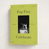 "Neon" - Holiday Cards in Lime by Rachel Cassel - Folded Card