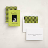 "Neon" - Holiday Cards in Lime by Rachel Cassel - Assembled
