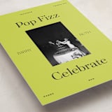 "Neon" - Holiday Cards in Lime by Rachel Cassel - Detail