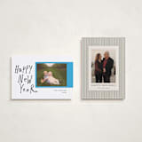 "Handlettered polariod" - Holiday Cards in Bluebell by Vivian Yiwing - Photo Orientation Options