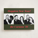 "Bold Italic" - Holiday Cards in Fir by Emily Sabol Goss - Front