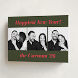 "Bold Italic" - Holiday Cards in Fir by Emily Sabol Goss - Folded Card