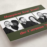 "Bold Italic" - Holiday Cards in Fir by Emily Sabol Goss - Detail