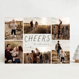 "Handwritten Cheer" - Holiday Cards in Pudding by Betsy Siber - Front