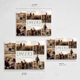 "Handwritten Cheer" - Holiday Cards in Pudding by Betsy Siber - Formats Available