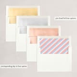 "New Year, New Us!" - Holiday Cards in Coral by Hooray Creative - Envelope Liners