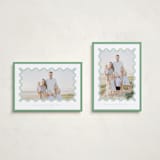 "Party Squiggle" - Holiday Cards in Spearmint by Blustery August - Photo Orientation Options
