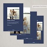 "Neddy" - Holiday Cards in Blue Spruce by Carrie ONeal - Back of Card Options