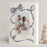 "Neddy" - Holiday Cards in Blue Spruce by Carrie ONeal - Folded Card