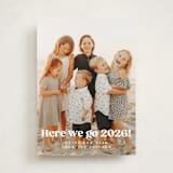 "here we go!" - Holiday Cards in Snow by Kristie Kern - Front
