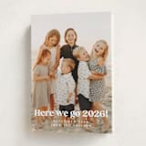 "here we go!" - Holiday Cards in Snow by Kristie Kern - Folded Card