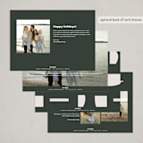 "Love & Cheers" - Holiday Cards in Spruce by Blustery August - Back of Card Options