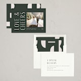 "Love & Cheers" - Holiday Cards in Spruce by Blustery August - Assembled