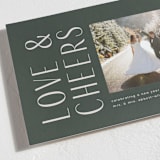 "Love & Cheers" - Holiday Cards in Spruce by Blustery August - Detail