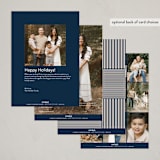 "A Year's Memories" - Holiday Cards in Midnight by Jenna Holcomb - Back of Card