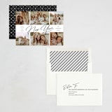 "New Year Script Montage" - Holiday Cards in Jet by Nam Bourassa - Assembled